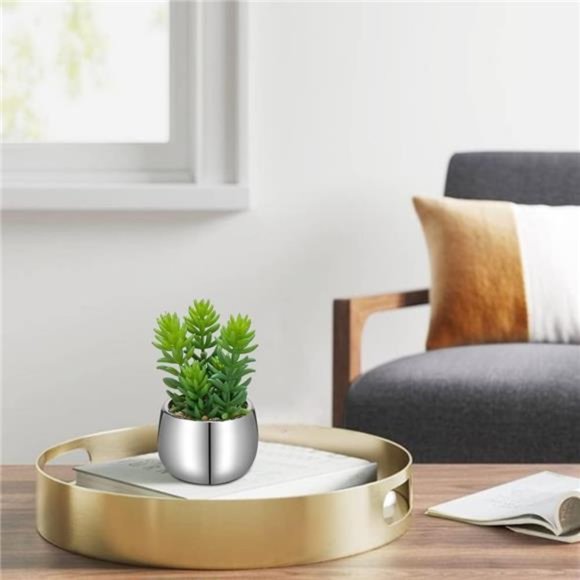 Small Artificial Succulents in Pots Set of 3 Realistic Faux Succulents Plants - Picture 3 of 6